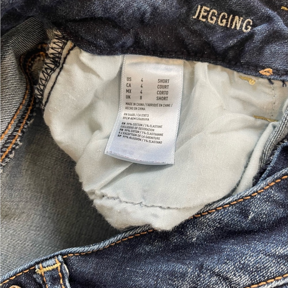 American Eagle Outfitters Blue Jeggings with Classic Denim Appeal - Picture 3 of 10